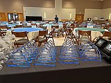 CIRES Outstanding Performance Awards and others are lined up in the UMC ballroomm before the 2024 CIRES Rendezvous - Rendezvous 2024