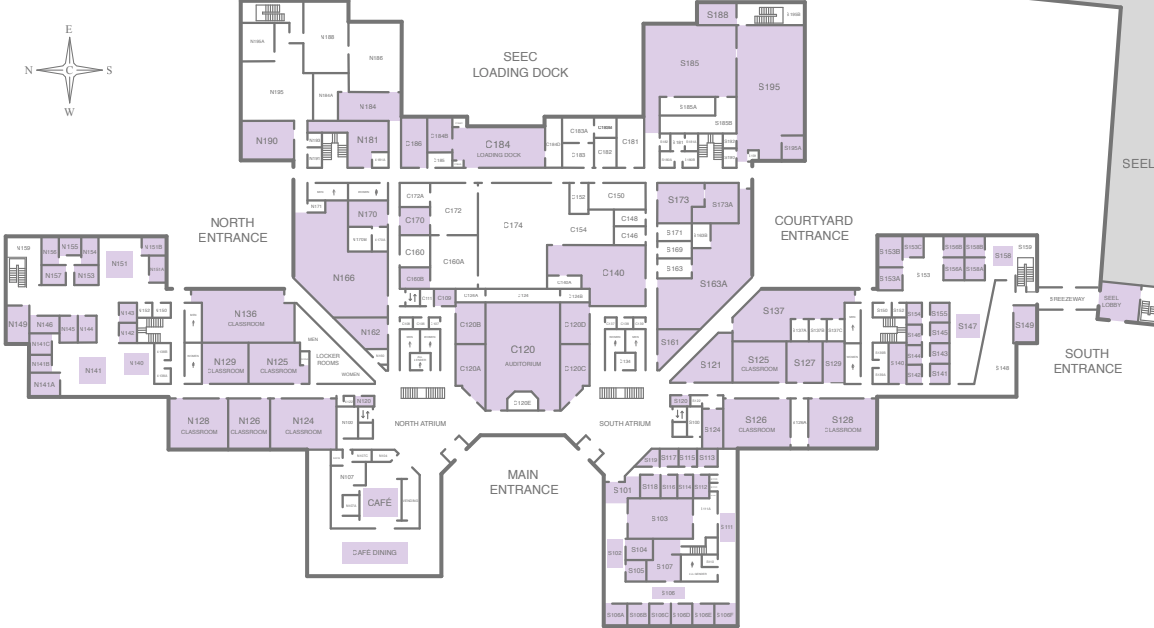 SEEC building map